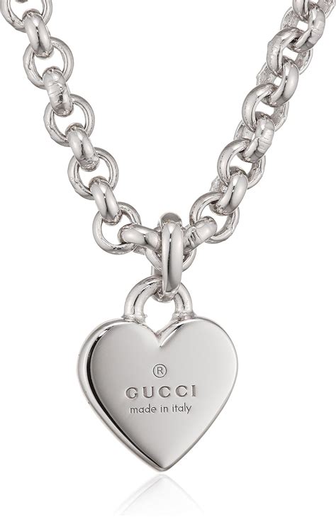 gucci charms gold|Gucci necklace with heart pendant.